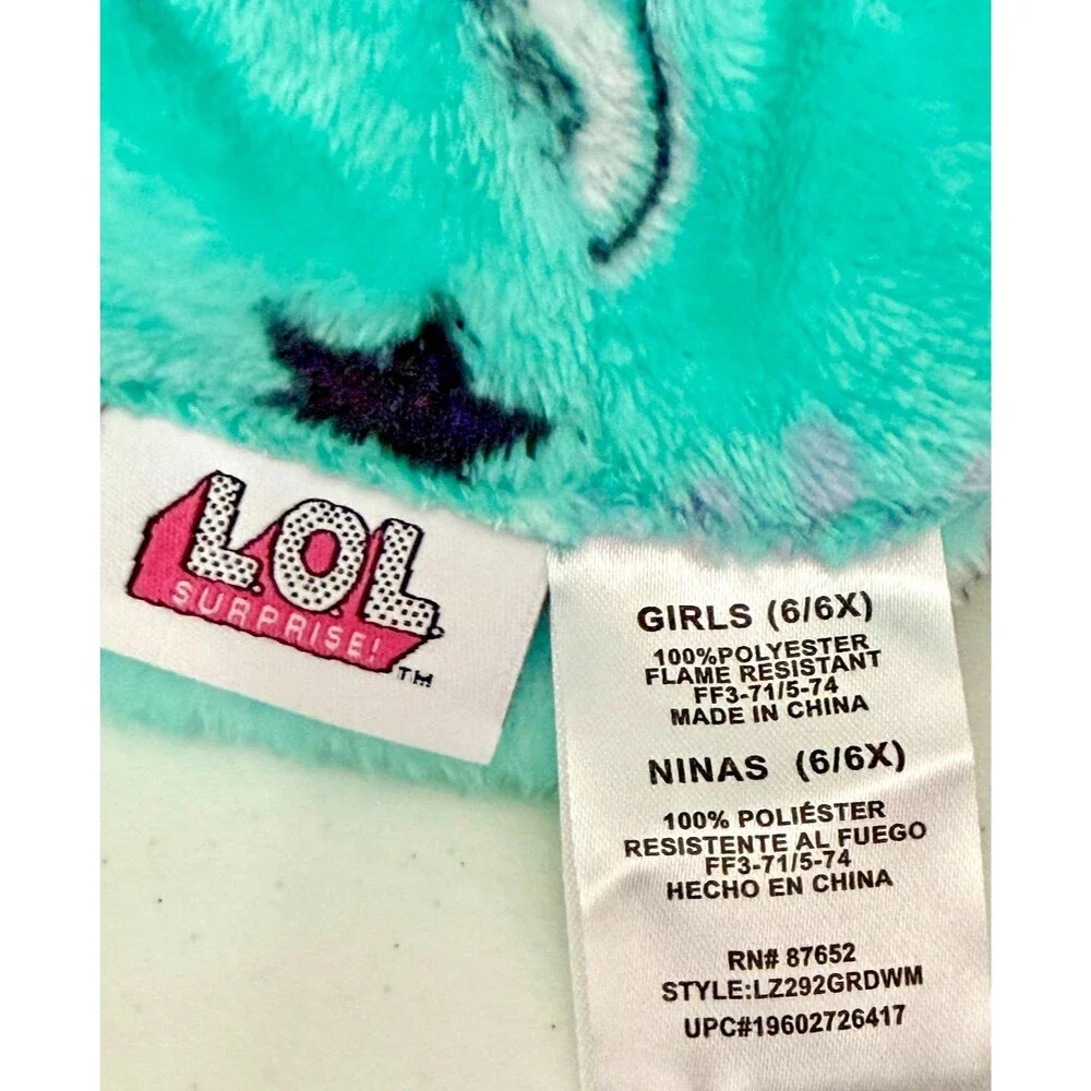LOL Surprise Sleepwear Bundle Set Bathrobe Slippers GIRLS SIZE 6-6X LOT OF 2 NEW